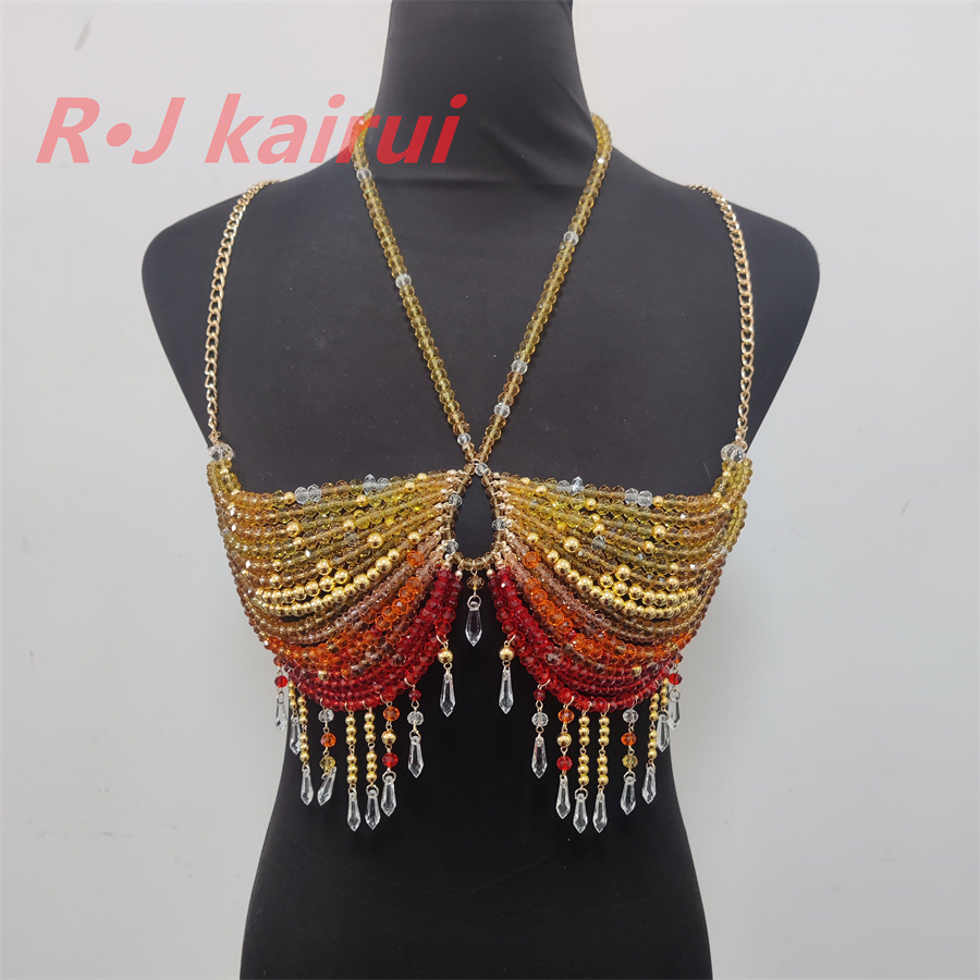 Yellow Body Jewelry - RJ Fashion Seksi Logam Kuning Merah
