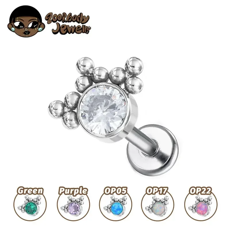 Body Jewelry Implant Grade Titanium - G23 ASTM F136 Set Tindik Bibir