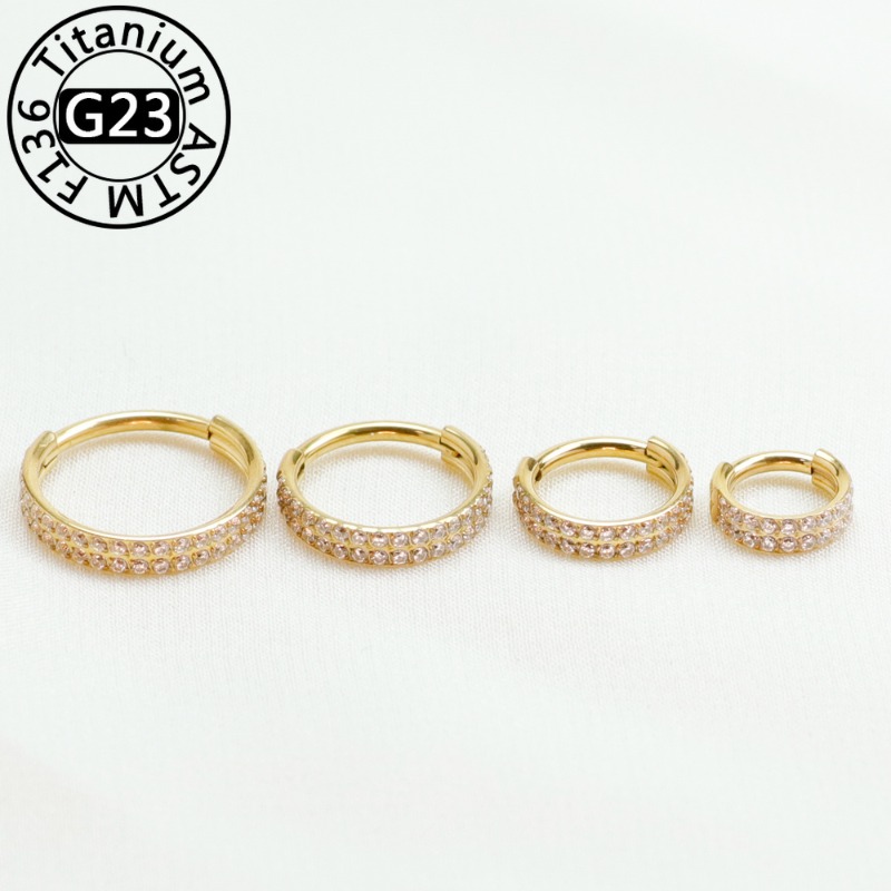 Body Jewelry Implant Grade Titanium - 2/5 buah cincin hidung titanium G23,