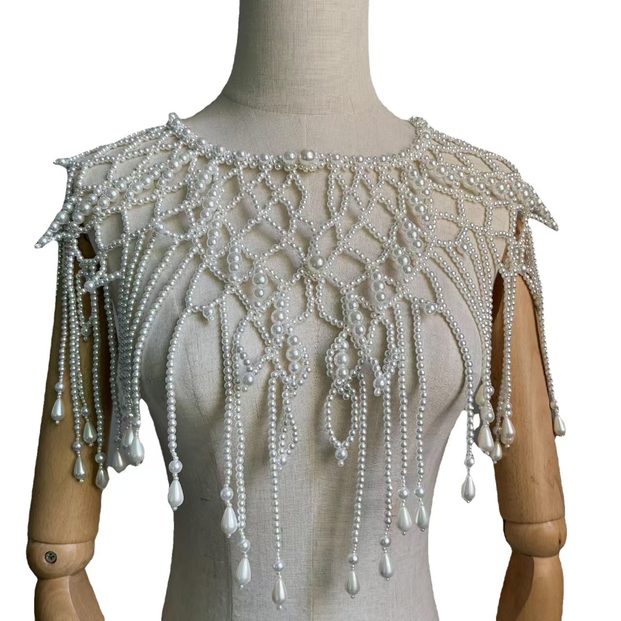 Body Jewelry Vest - Rompi Selendang Berhias Manik-Manik Bergaya Victoria,