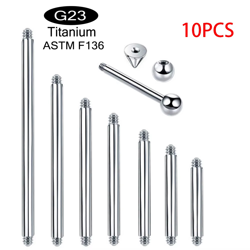 Body Jewelry Implant Grade Titanium - 10pcs/lot ASTM F136 Titanium Grade Implantable