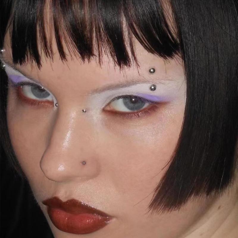Body Jewelry Nose - 321 Buah Stiker Kancing Bibir Tanpa