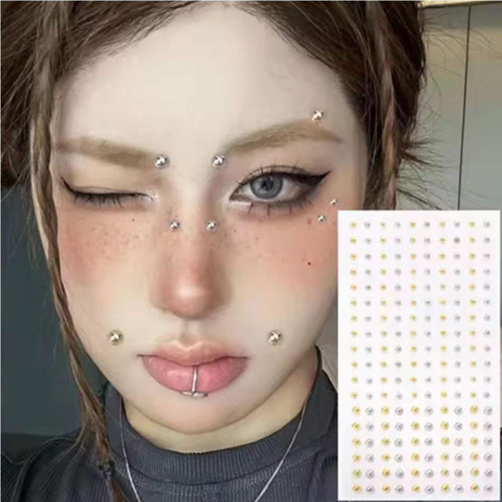Body Jewelry Nose - 58-180pcs Set Stiker Kuku Bibir Tanpa