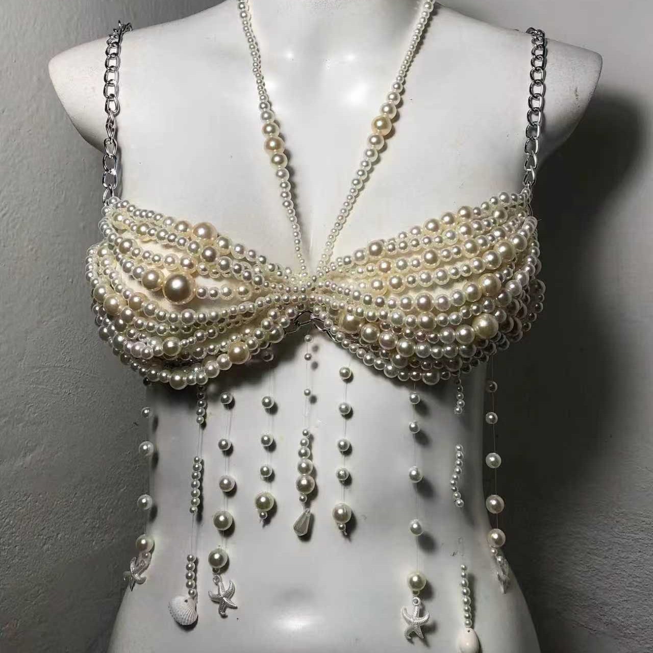 Body Jewelry Vest - Korset Rantai Wanita Musim Panas untuk