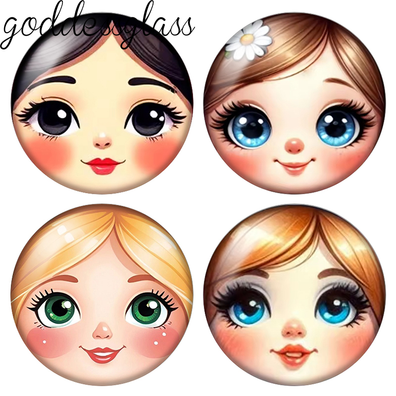 Body Jewelry Top - Boneka Matryoshka Wajah Gadis Cantik, Cabochon