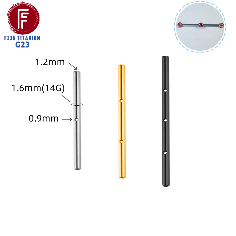 Body Jewelry Implant Grade Titanium - ASTM F136 Implan Kelas Titanium 14G