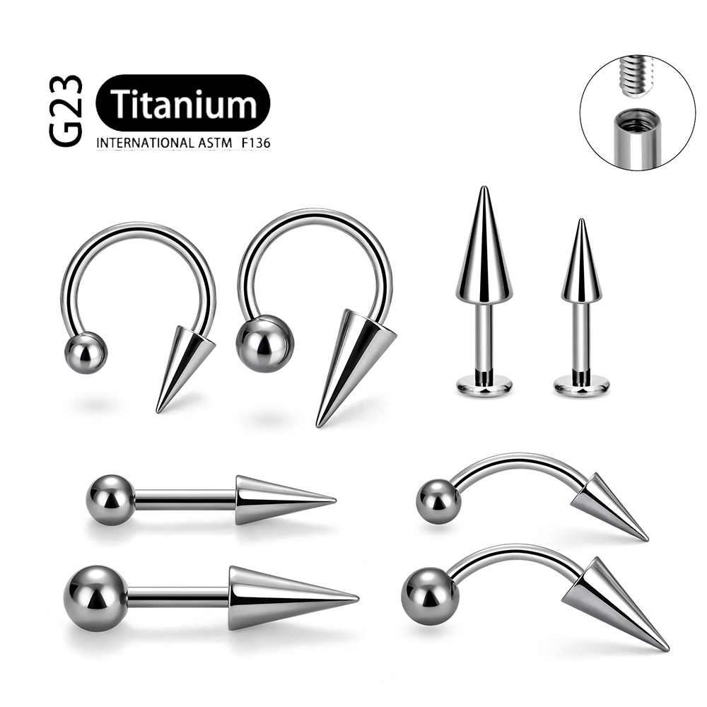 Body Jewelry Implant Grade Titanium - 1 buah kelas implan F136 Titanium