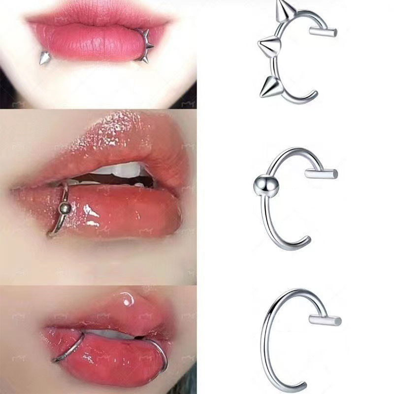 Body Jewelry Hoops - 1Pc Cincin Hidung Palsu Stainless Steel,