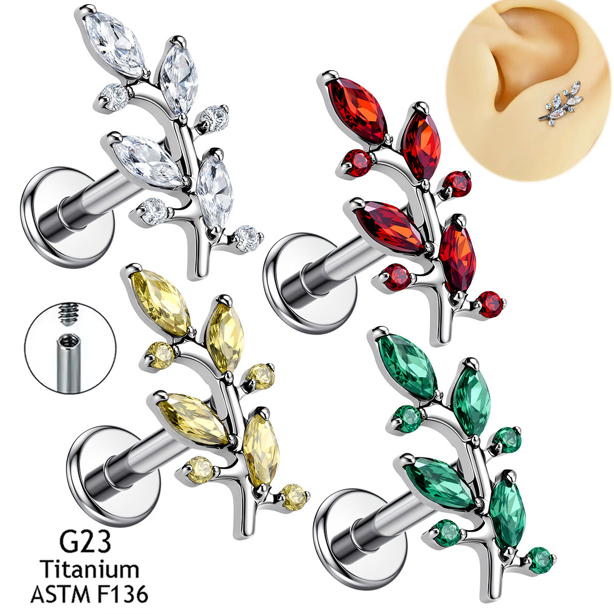 Body Jewelry Implant Grade Titanium - Perhiasan Tubuh Baru dari Titanium ASTM