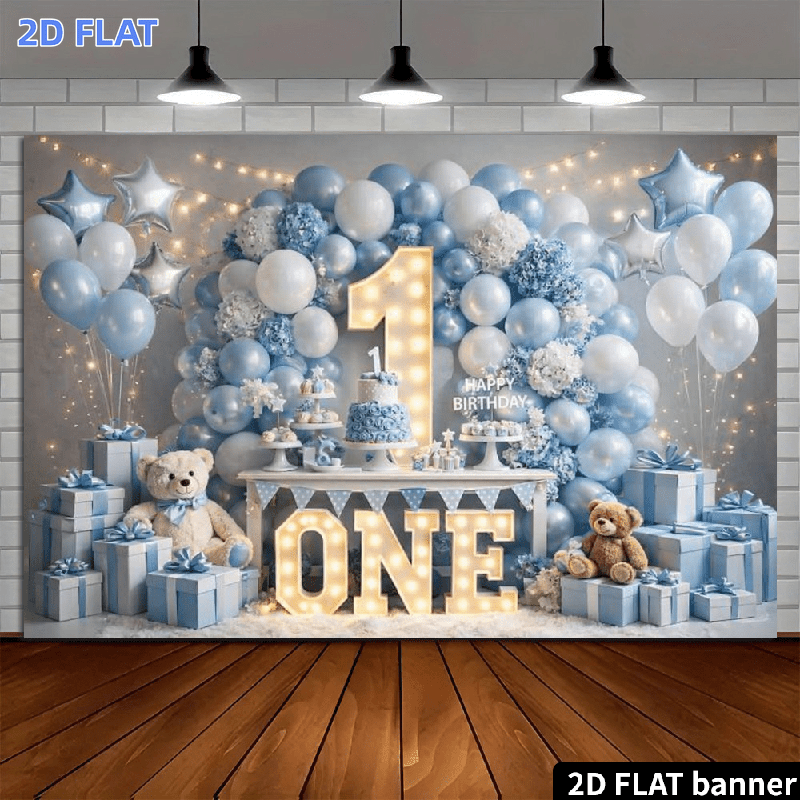 Spanduk datar 2D, 1 balon bint - Star Flat Back ulasan dan harga