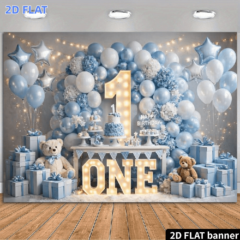 Spanduk datar 2D, 1 balon bint - Star Flat Back ulasan dan harga
