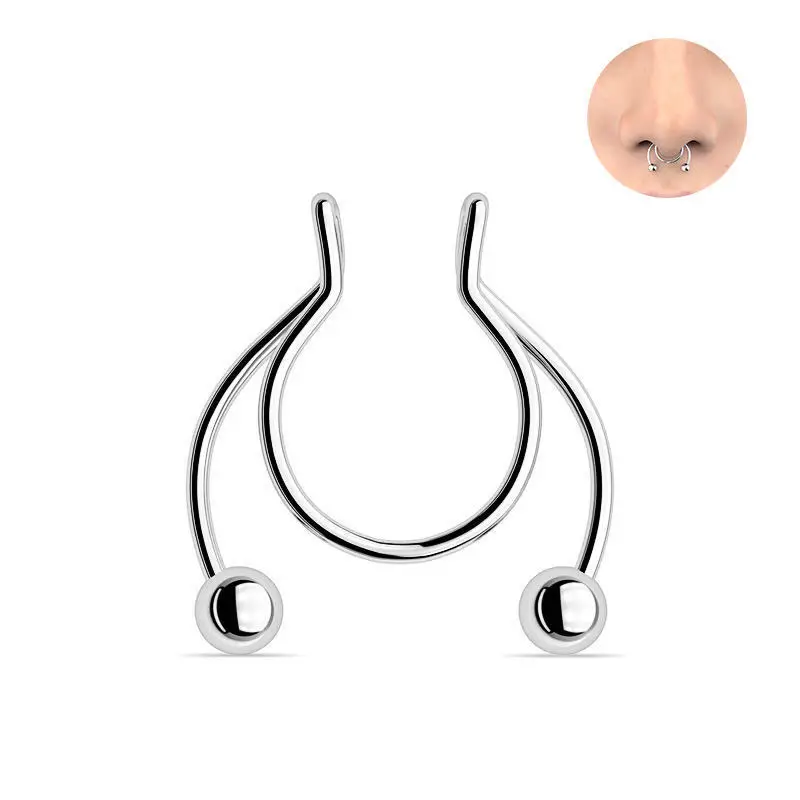 Cincin hidung palsu bentuk U,  - Body Jewelry Nose ulasan dan harga