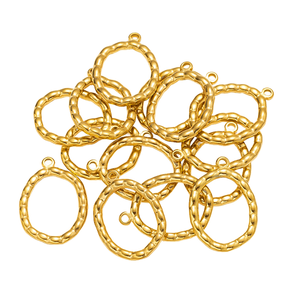 5 pcs Liontin Bingkai Berongga - Body Jewelry Top ulasan dan harga