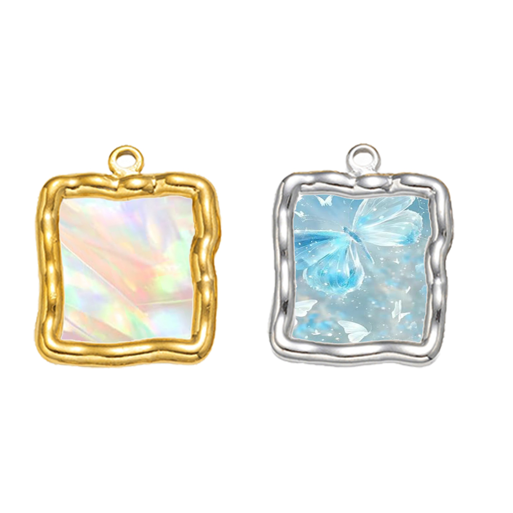 5 pcs Liontin Bingkai Berongga - Body Jewelry Top ulasan dan harga