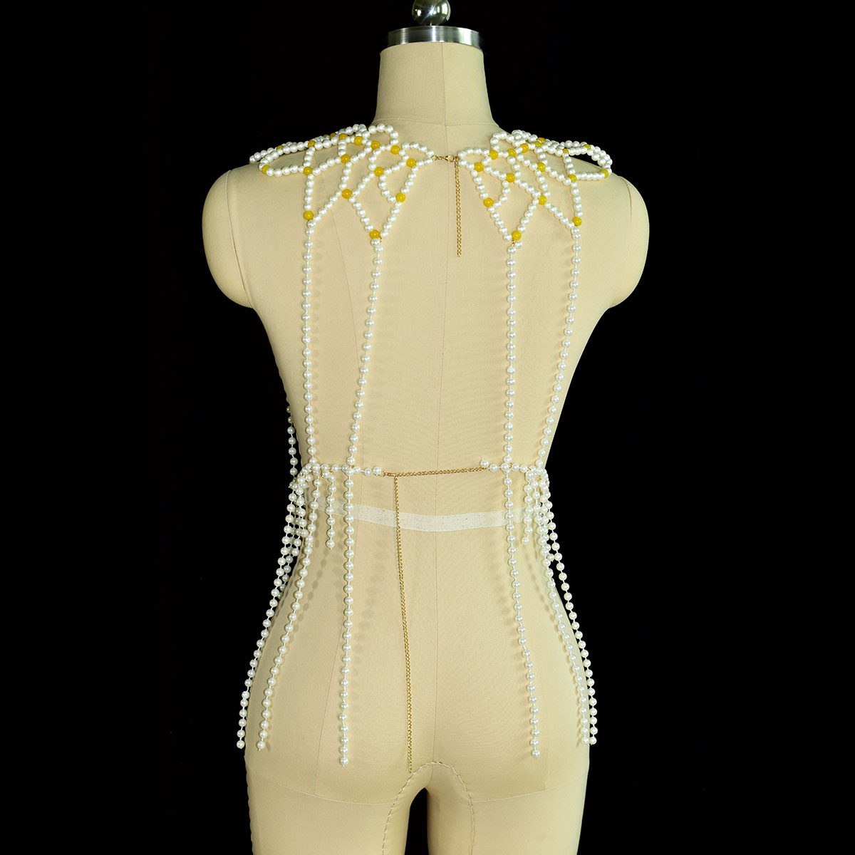Perhiasan Tubuh Mutiara Imitas - Yellow Body Jewelry ulasan dan harga