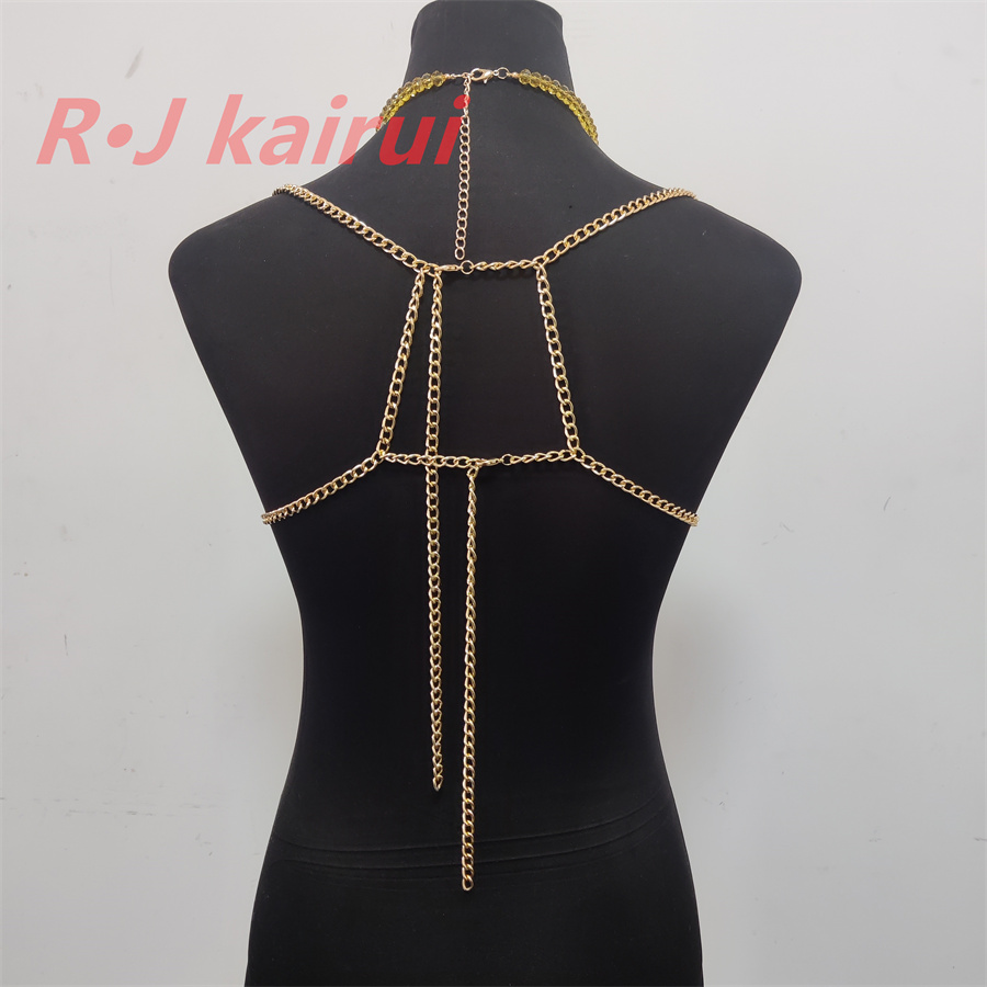 RJ Fashion Seksi Logam Kuning  - Yellow Body Jewelry ulasan dan harga