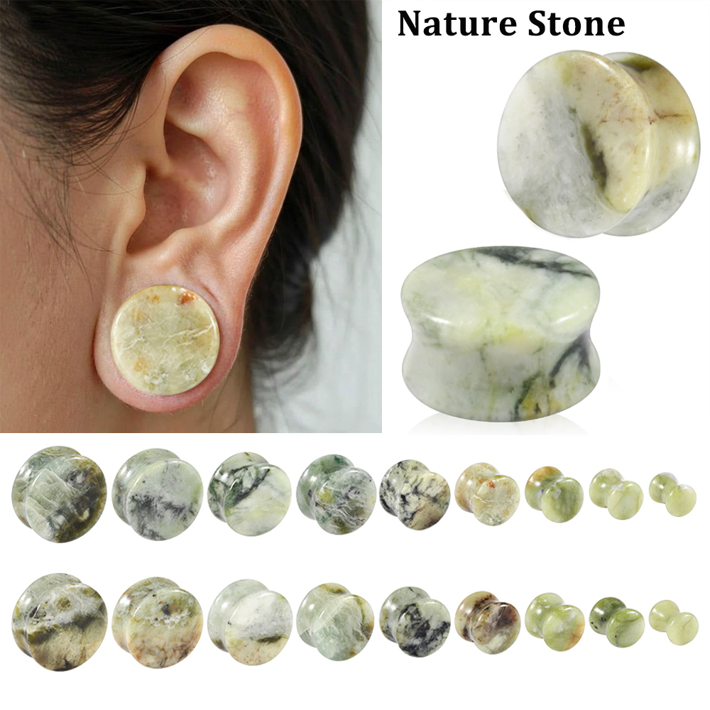 1-2PCS Batu Giok Hijau Kuning  - Yellow Body Jewelry ulasan dan harga