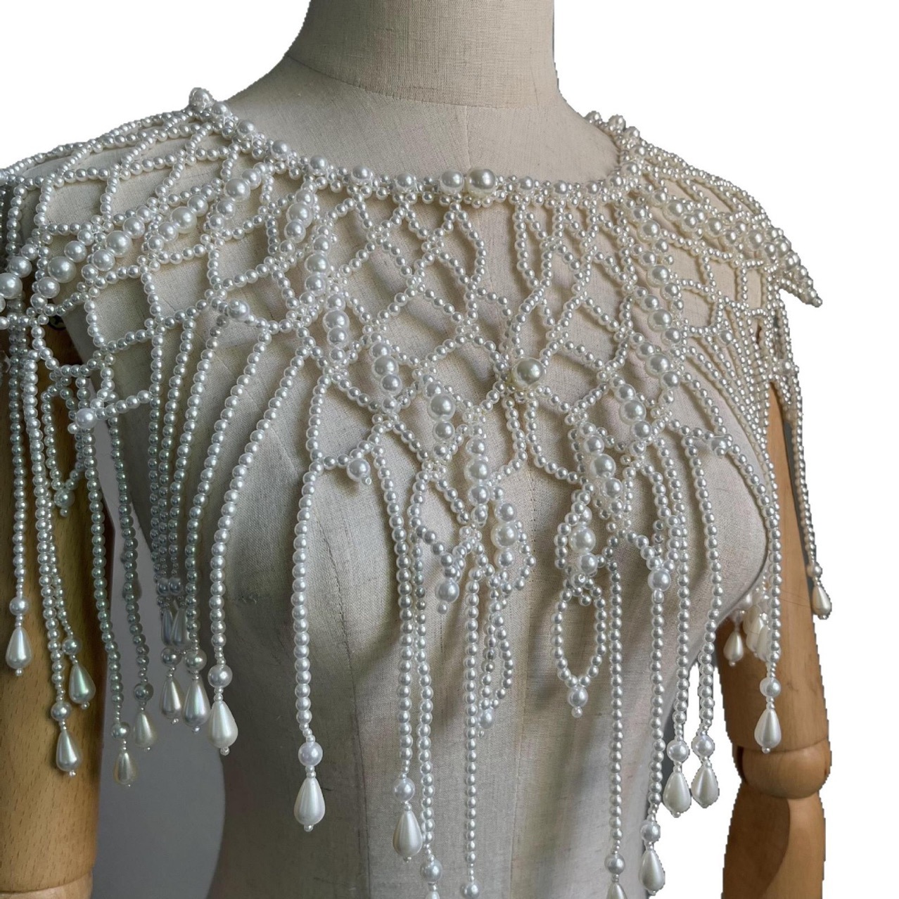 Rantai Tubuh Berlapis Mutiara  - Body Jewelry Vest ulasan dan harga