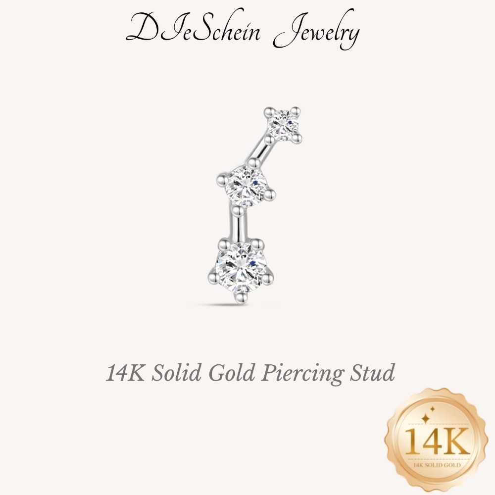 DIeSchein Anting Tindik Tulang - Star Flat Back ulasan dan harga