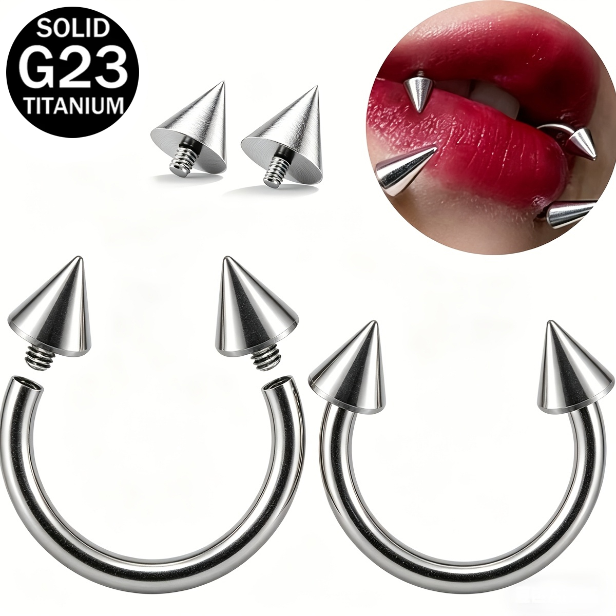 2pcs/Set Cincin Tindik Horsesh - Body Jewelry Nose ulasan dan harga