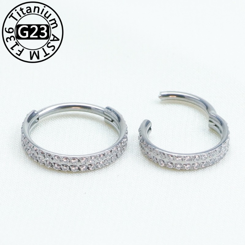 2/5 buah cincin hidung titaniu - Body Jewelry Implant Grade Titanium ulasan dan harga