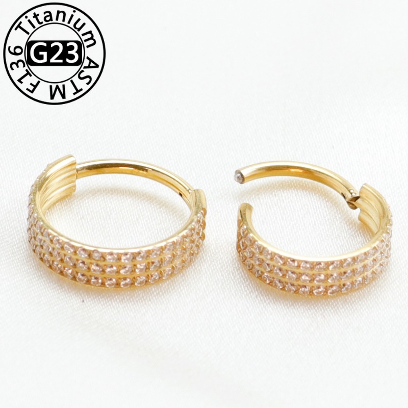 2/5 buah cincin hidung titaniu - Body Jewelry Implant Grade Titanium ulasan dan harga