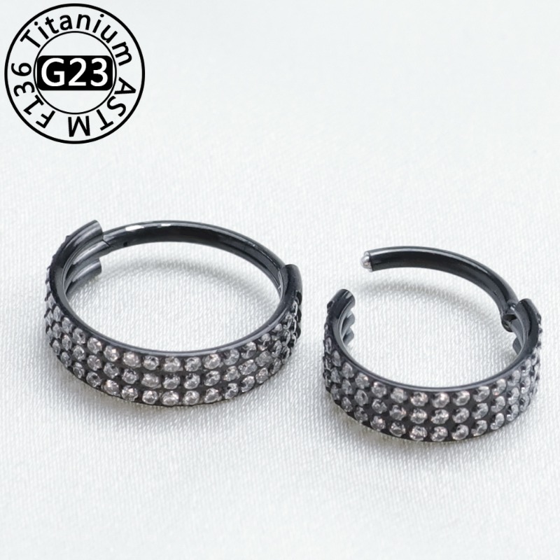 2/5 buah cincin hidung titaniu - Body Jewelry Implant Grade Titanium ulasan dan harga