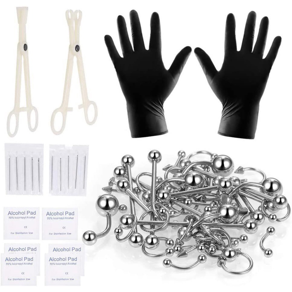150/140/85/70/42Pcs Peralatan  - Body Jewelry Hoops ulasan dan harga