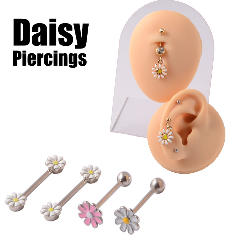 361L Perhiasan Tindik Bunga Da - Yellow Body Jewelry ulasan dan harga
