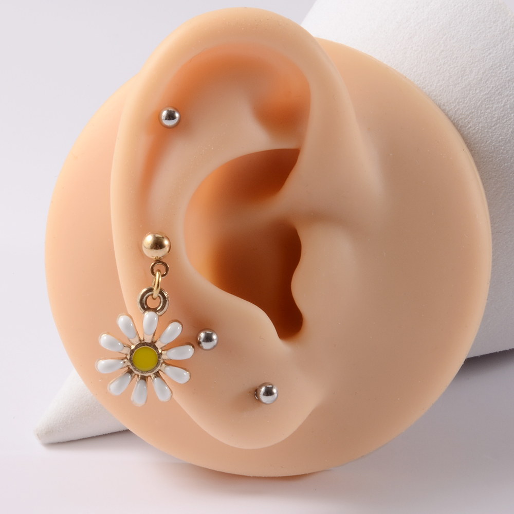361L Perhiasan Tindik Bunga Da - Yellow Body Jewelry ulasan dan harga