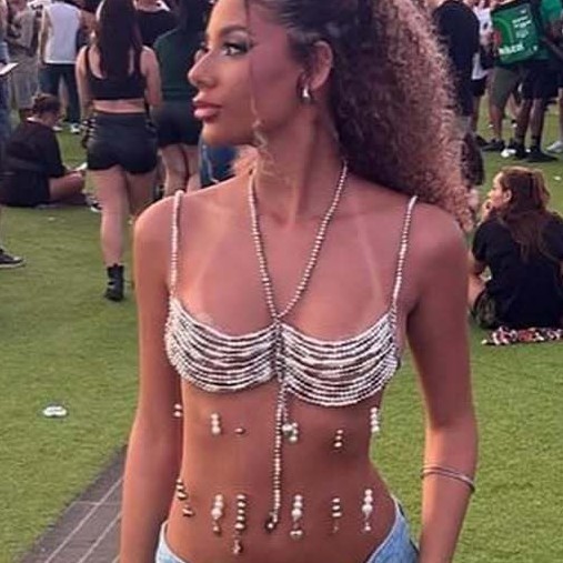 2025 atasan rompi Halter desai - Body Jewelry Vest ulasan dan harga