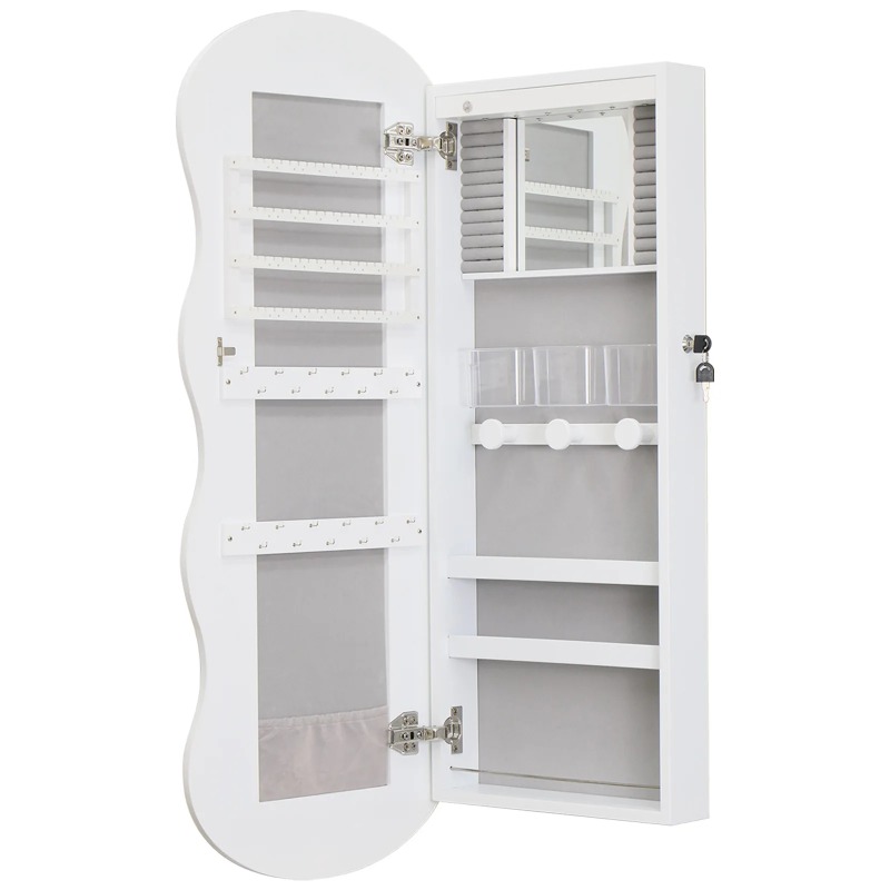 Cermin lantai kayu sederhana E - Body Jewelry Storage ulasan dan harga