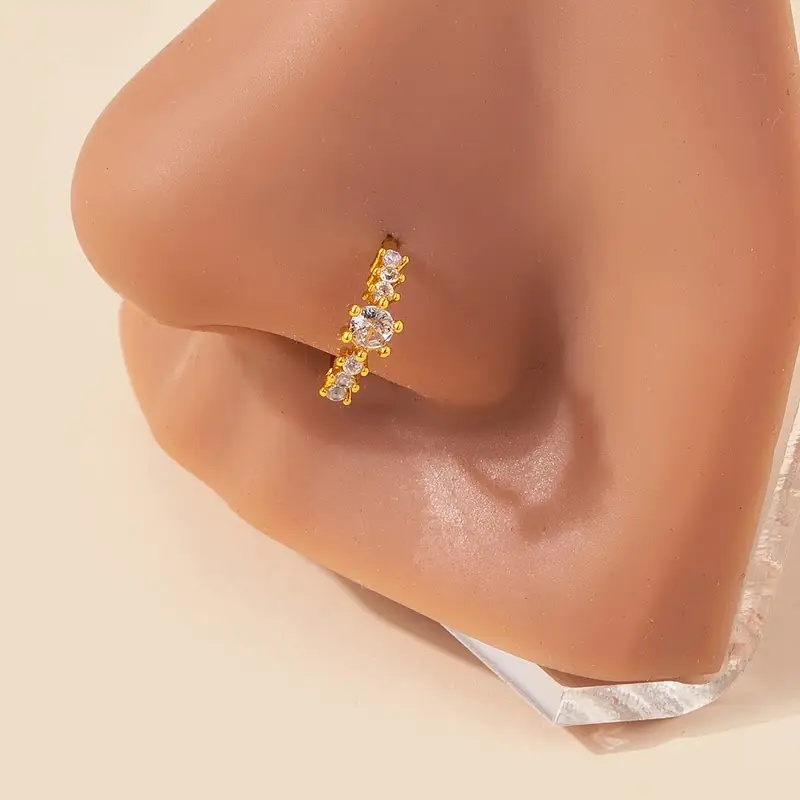 Cincin Hidung Kuning Perak S92 - Yellow Body Jewelry ulasan dan harga