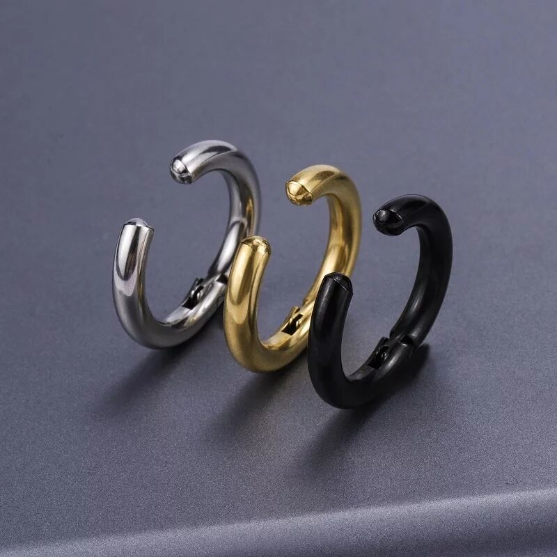 2/6 buah anting-anting Hoop Hu - Body Jewelry Hoops ulasan dan harga