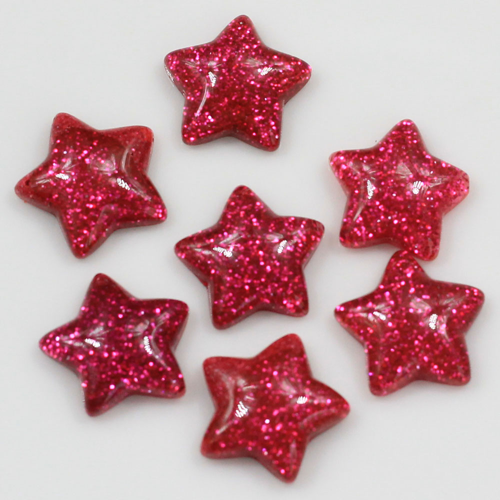 Grosir 15Mm Bintang Berkilau L - Star Flat Back ulasan dan harga