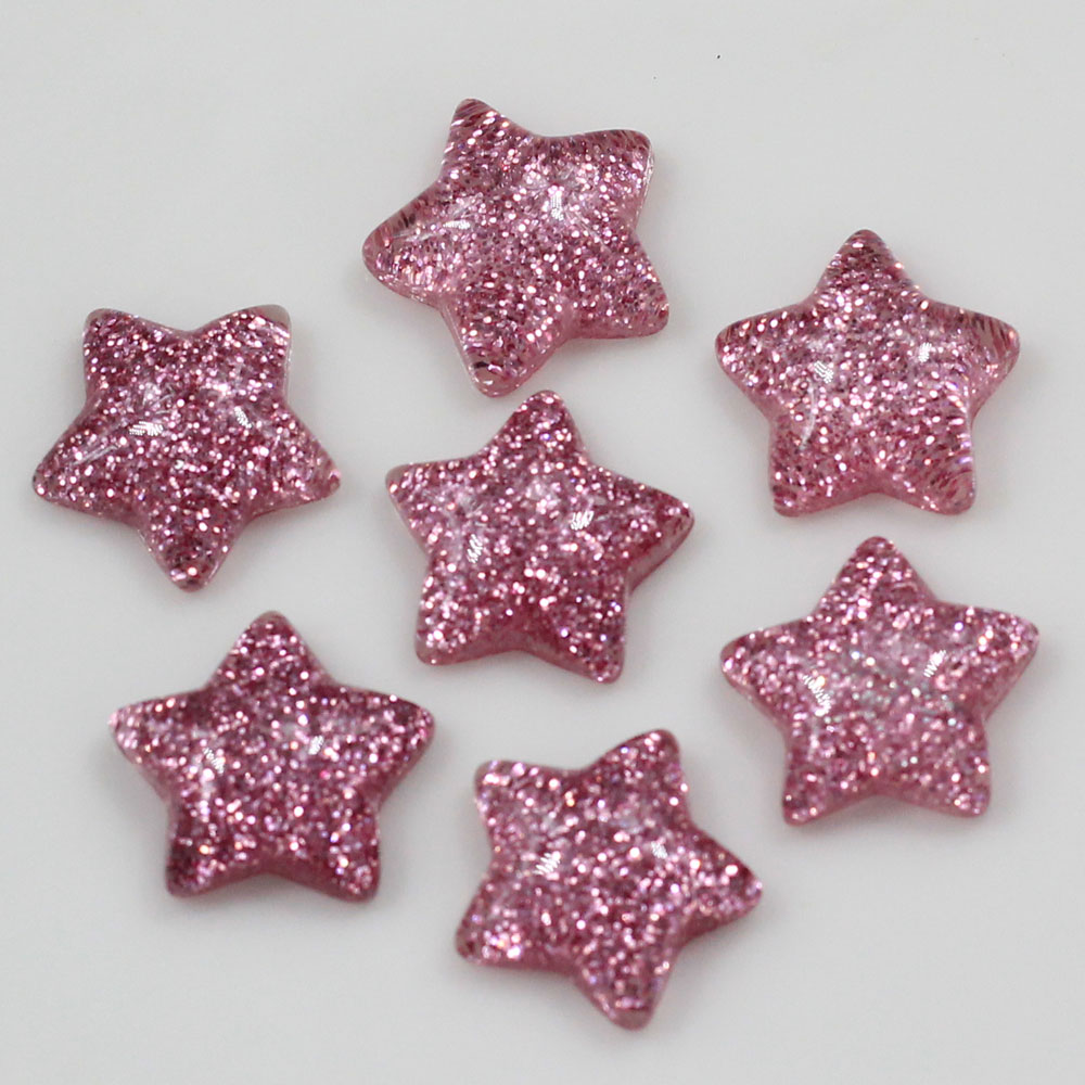 Grosir 15Mm Bintang Berkilau L - Star Flat Back ulasan dan harga
