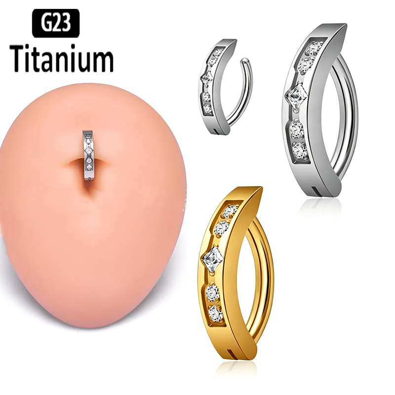 Cincin pusar titanium ASTM F13 - Body Jewelry Implant Grade Titanium ulasan dan harga