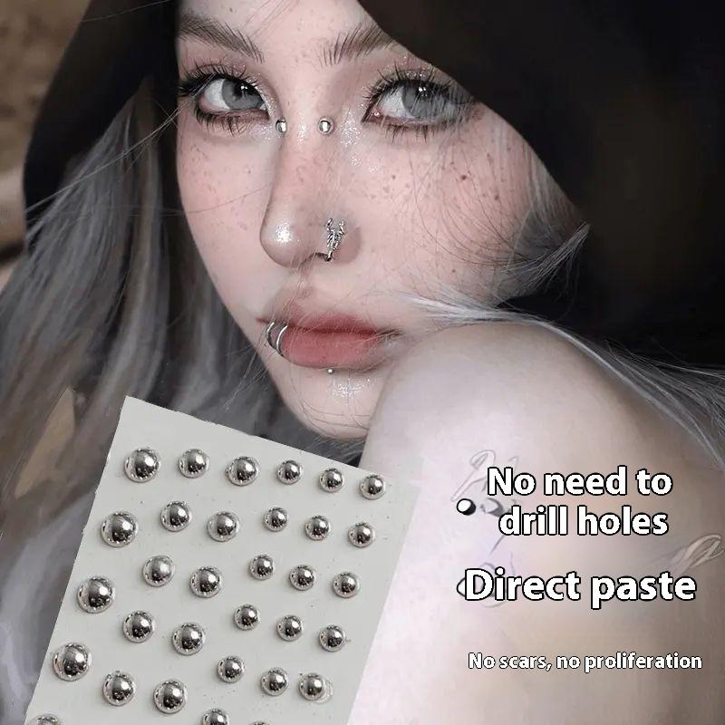 321 Buah Stiker Kancing Bibir  - Body Jewelry Nose ulasan dan harga