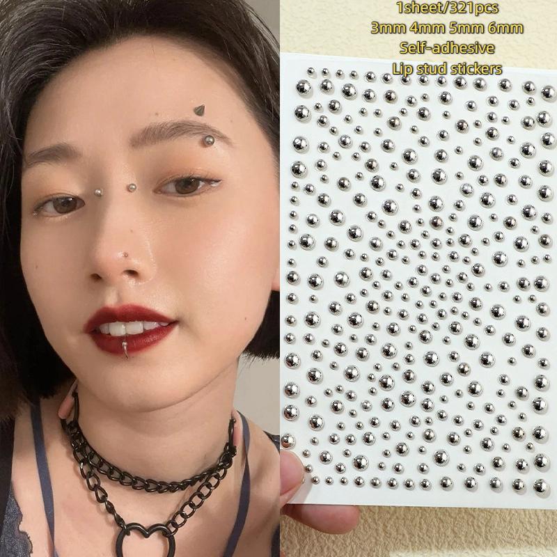 321 Buah Stiker Kancing Bibir  - Body Jewelry Nose ulasan dan harga