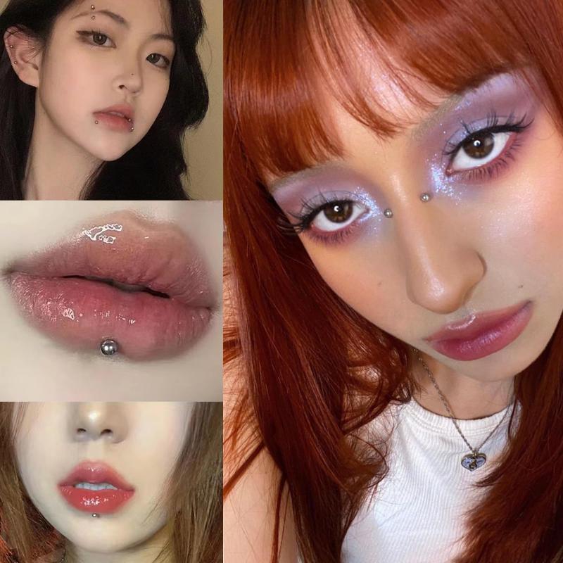321 Buah Stiker Kancing Bibir  - Body Jewelry Nose ulasan dan harga