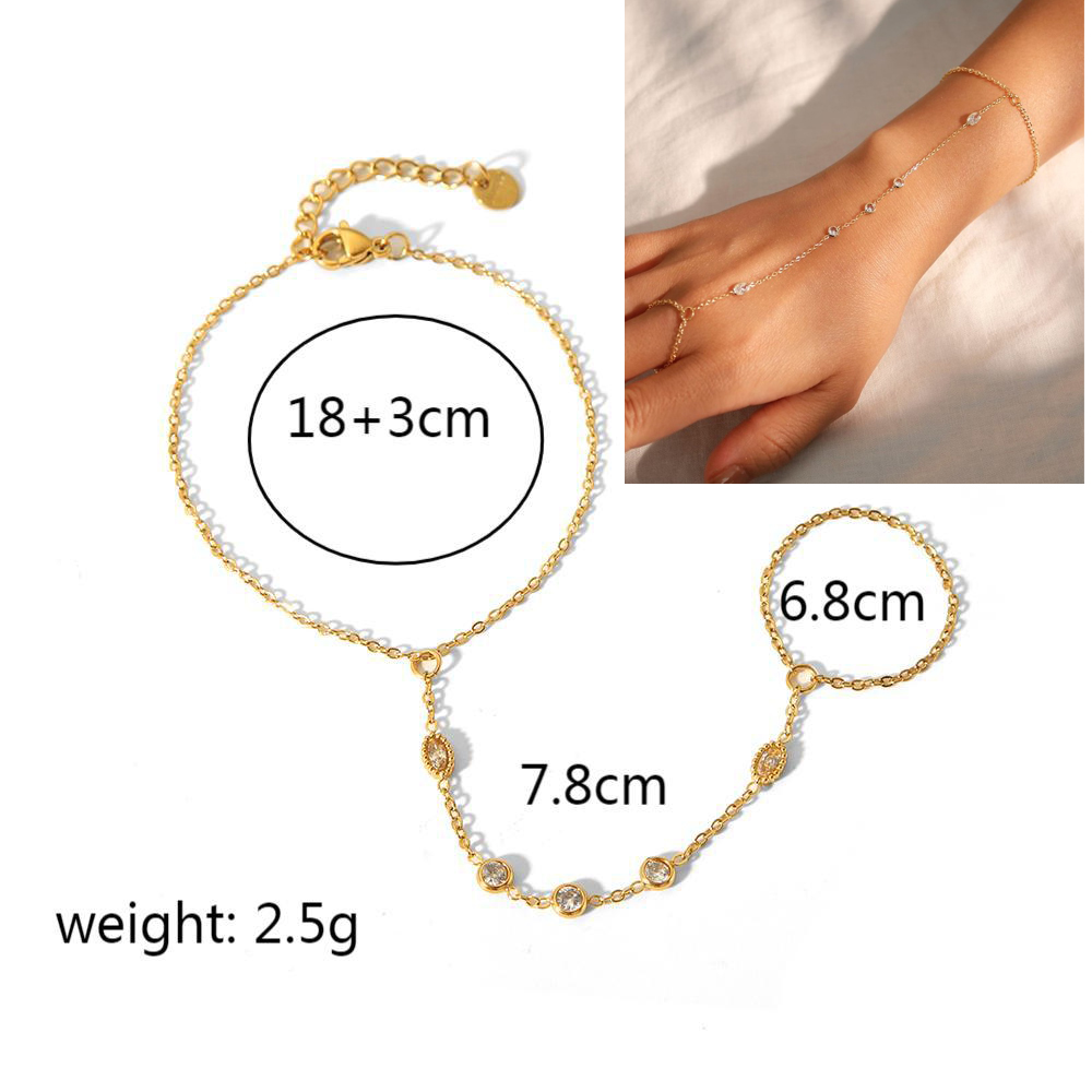 Gelang tangan baja tahan karat - Yellow Body Jewelry ulasan dan harga