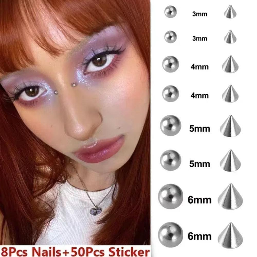 58-180pcs Set Stiker Kuku Bibi - Body Jewelry Nose ulasan dan harga