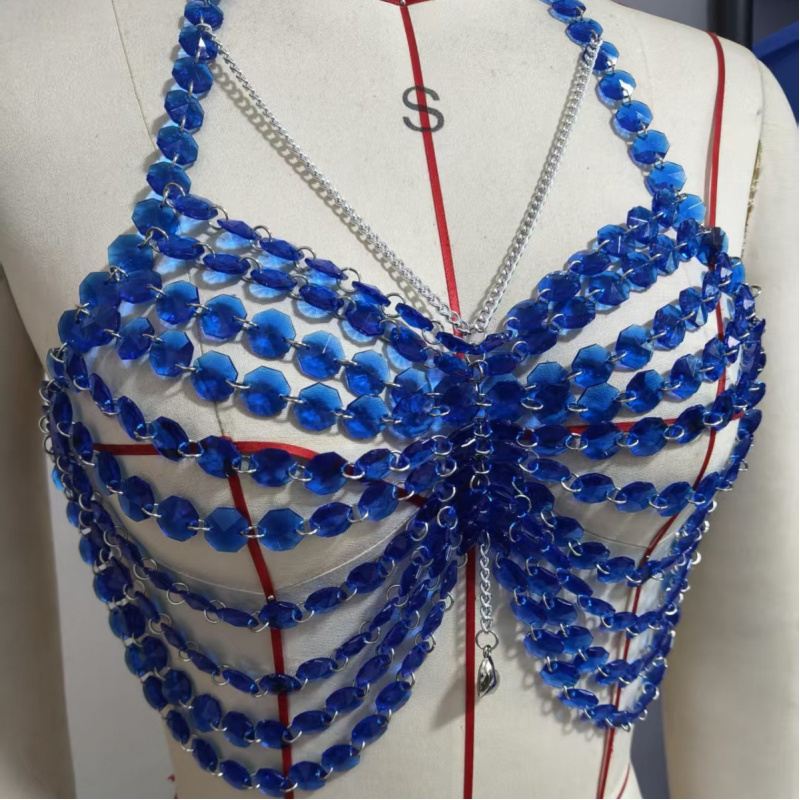 Rantai Dada Wanita Fashion Sek - Body Jewelry Vest ulasan dan harga