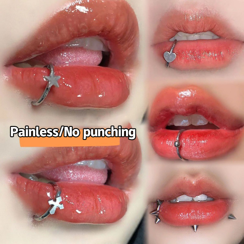 1Pc Cincin Hidung Palsu Stainl - Body Jewelry Hoops ulasan dan harga