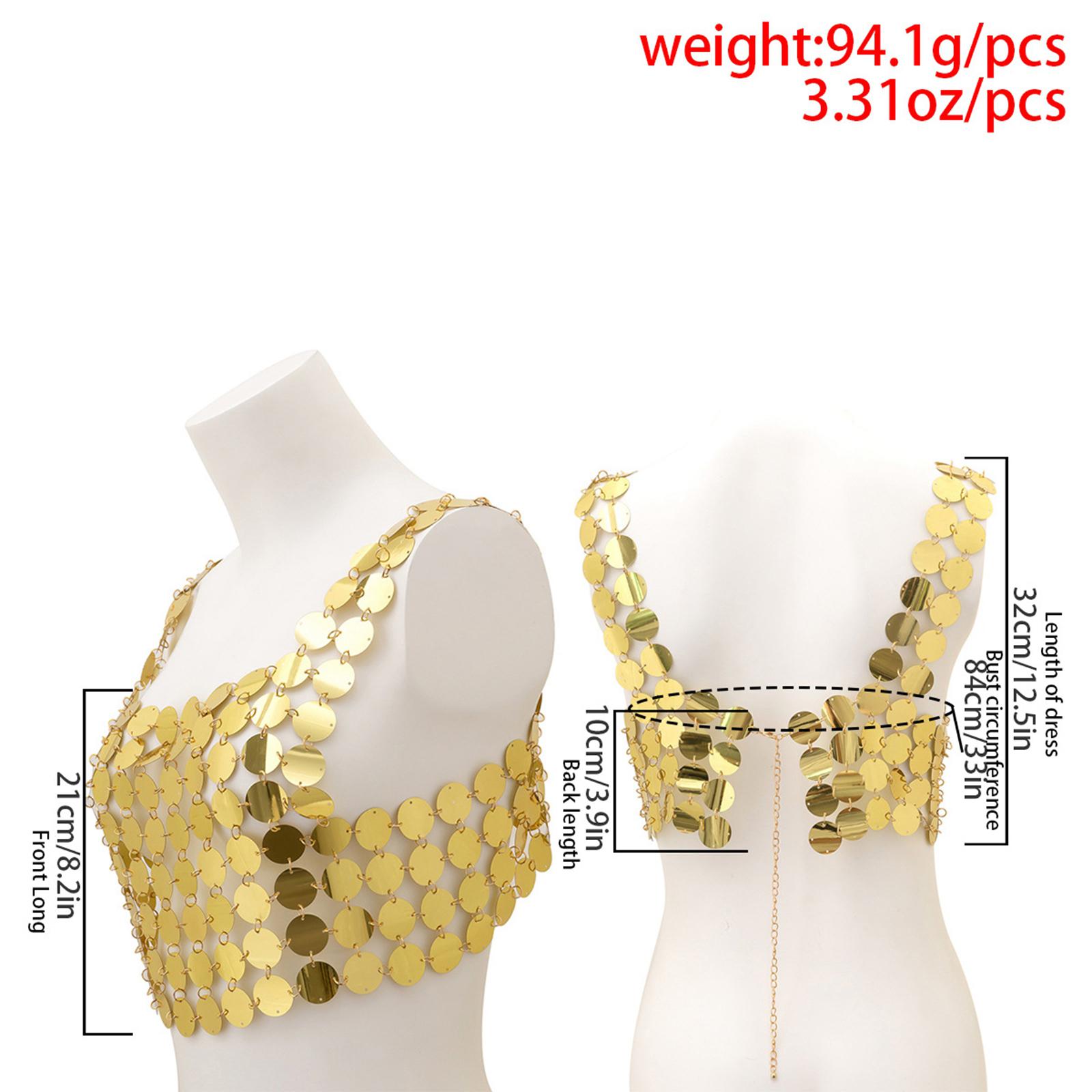 Tank Top Vest Payet Berkilau P - Body Jewelry Vest ulasan dan harga