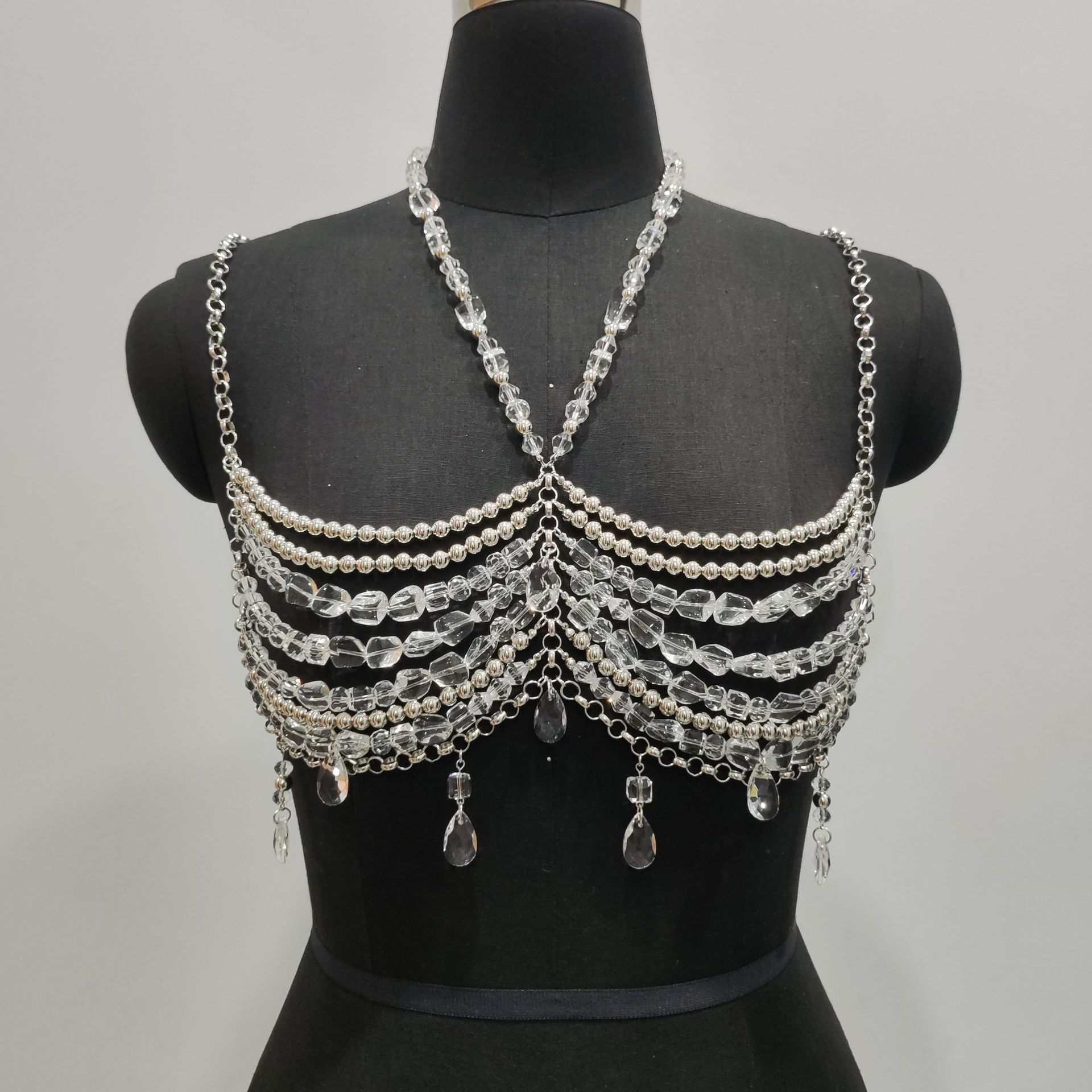 Pakaian Festival Musik Buatan  - Body Jewelry Vest ulasan dan harga