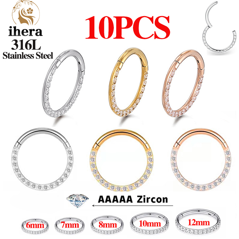 1/10PCS Cincin Hidung Stainles - Body Jewelry Nose ulasan dan harga