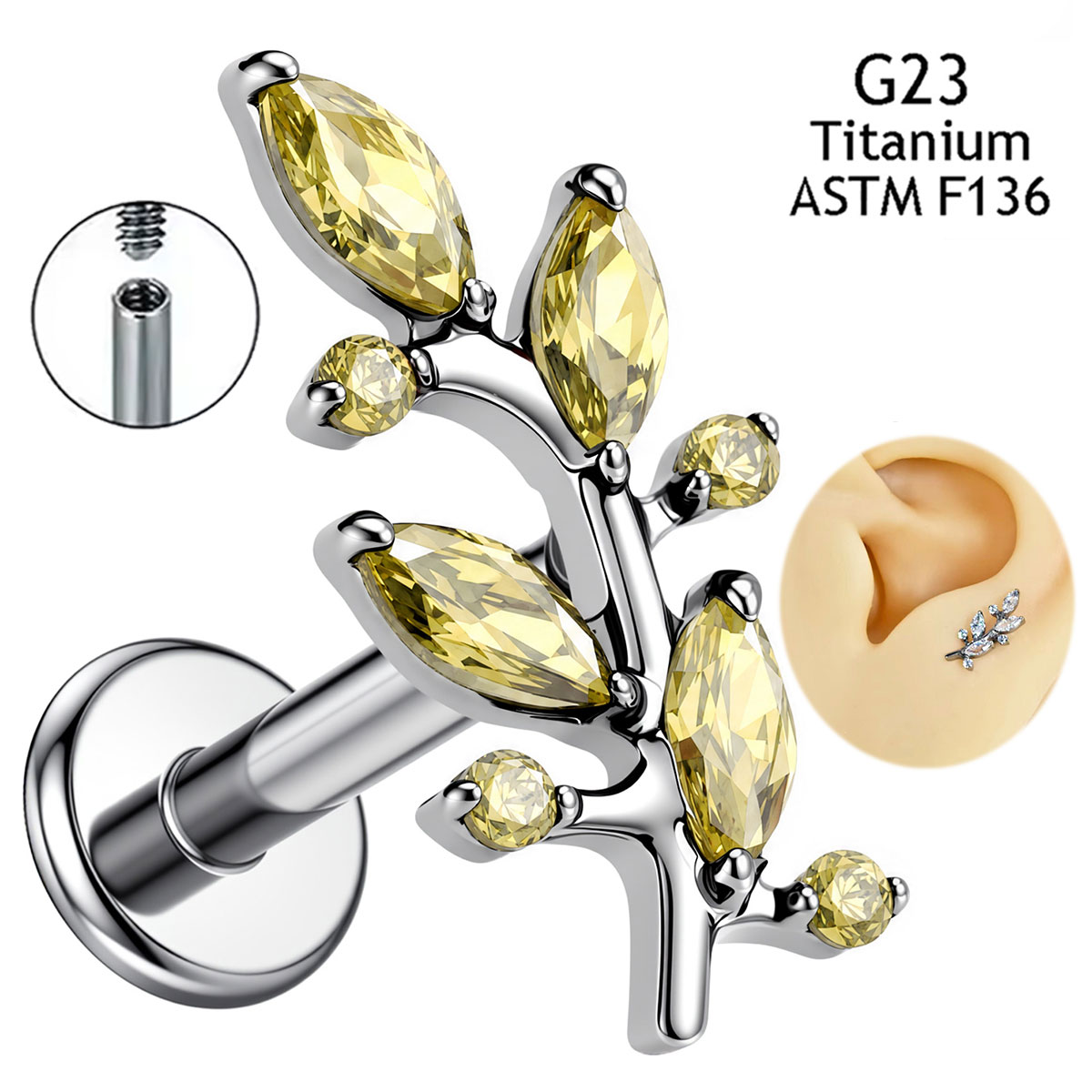 Perhiasan Tubuh Baru dari Tita - Body Jewelry Implant Grade Titanium ulasan dan harga