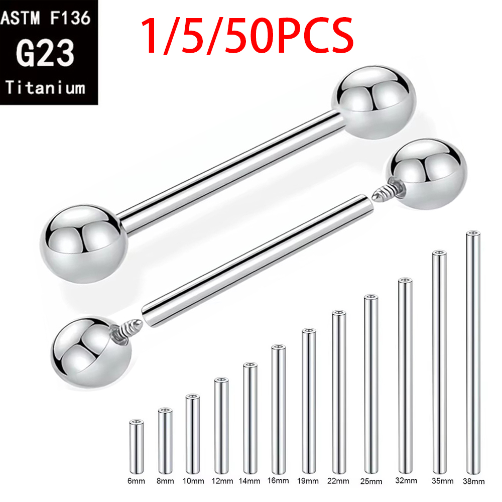 1/5/50PCS ASTM F136 Titanium G - Body Jewelry Implant Grade Titanium ulasan dan harga