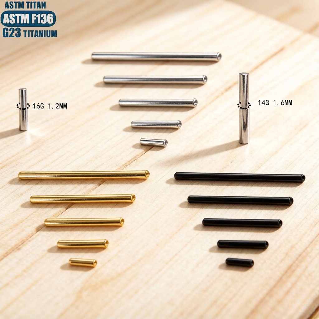 Batang Septum Titanium Grade I - Body Jewelry Implant Grade Titanium ulasan dan harga